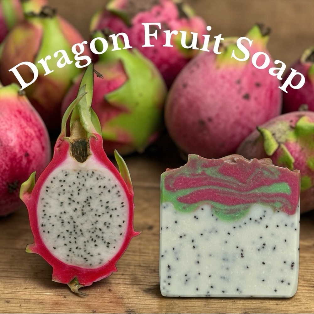 Exotic Dragon Fruit Hand Soap - Pink, Green, and White